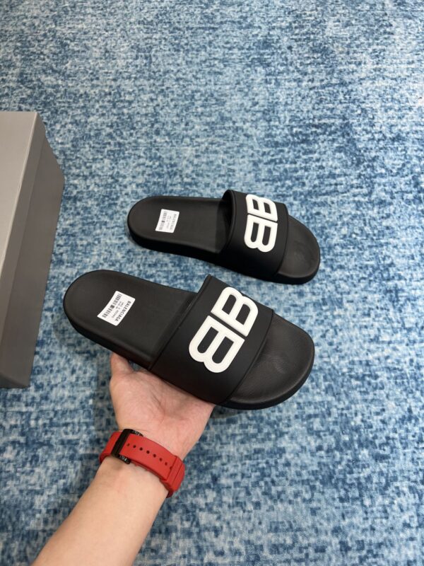 Balenciaga Pool Slide Sandal Black For Women