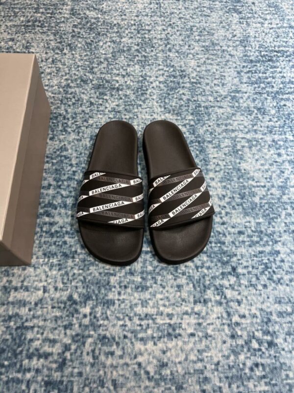 Balenciaga Pool Slide Sandal Black For Women