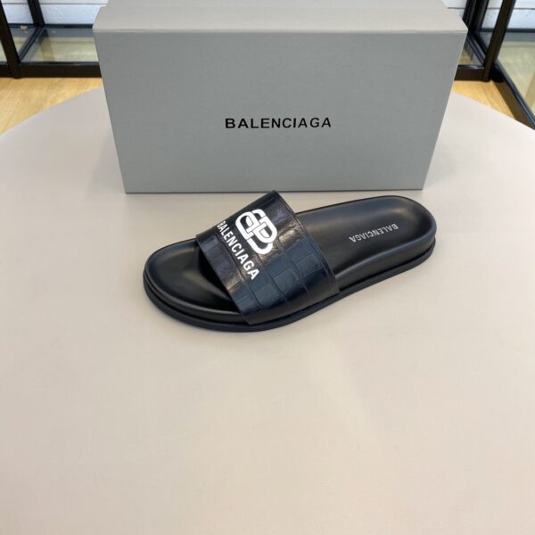 Balenciaga Pool Slide Sandal Black For Women