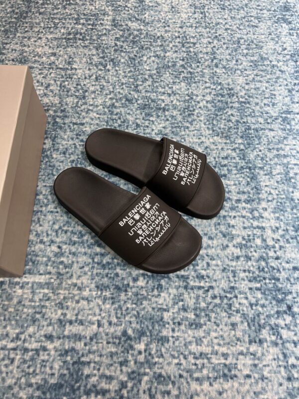 Balenciaga Pool Slide Sandal Black For Women