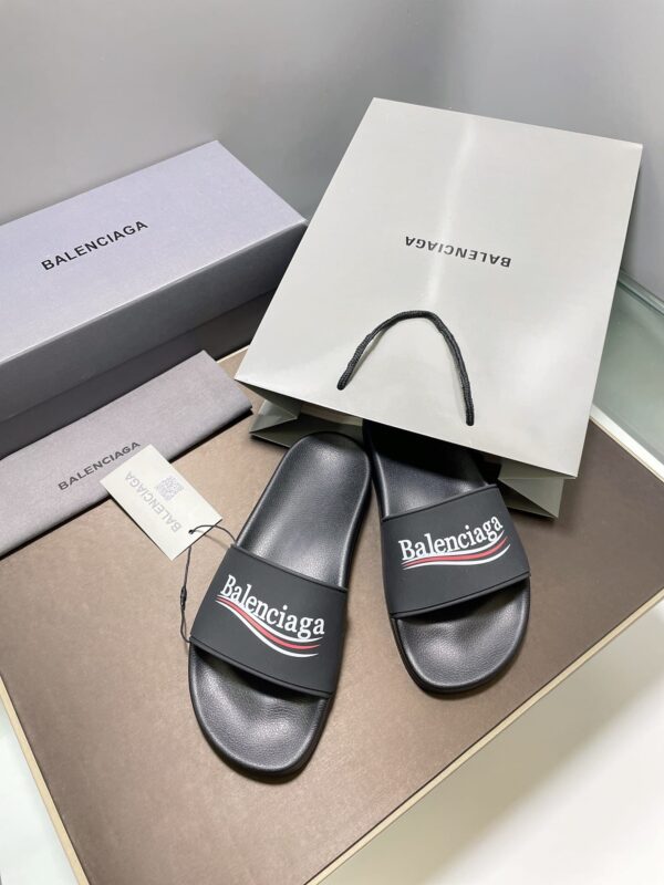 Balenciaga Pool Slide Sandal Black For Women