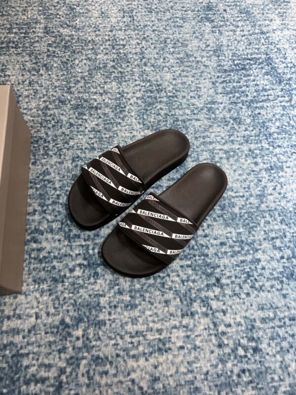 Balenciaga Pool Slide Sandal Black For Women