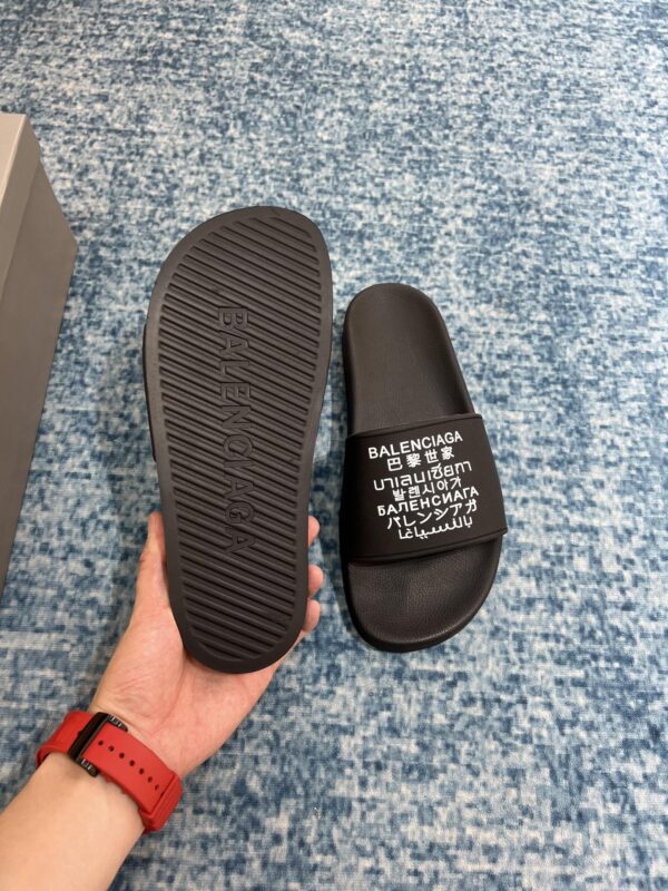 Balenciaga Pool Slide Sandal Black For Women