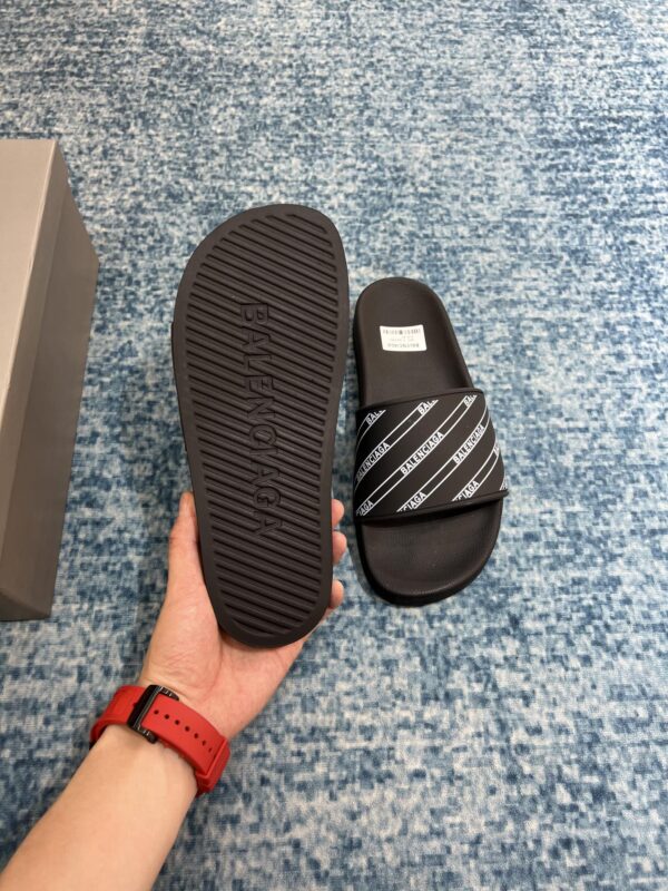 Balenciaga Pool Slide Sandal Black For Women