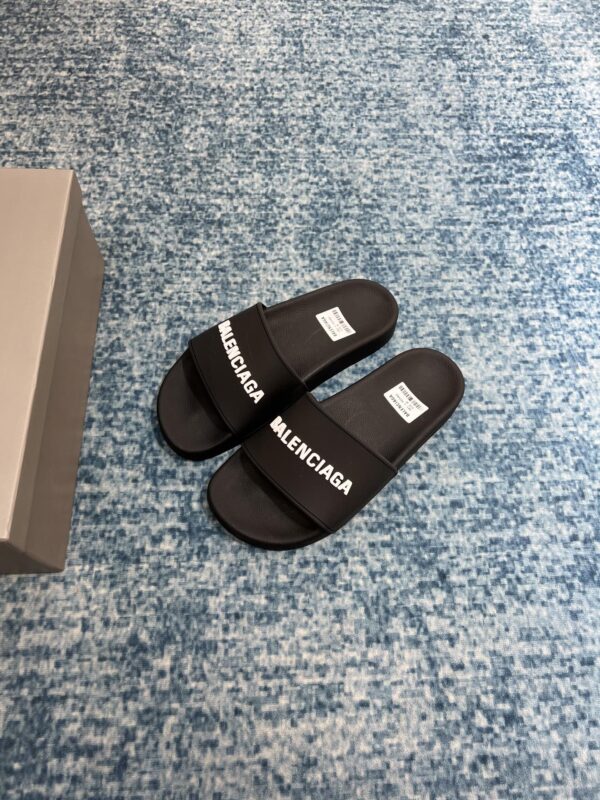 Balenciaga Pool Slide Sandal Black For Women