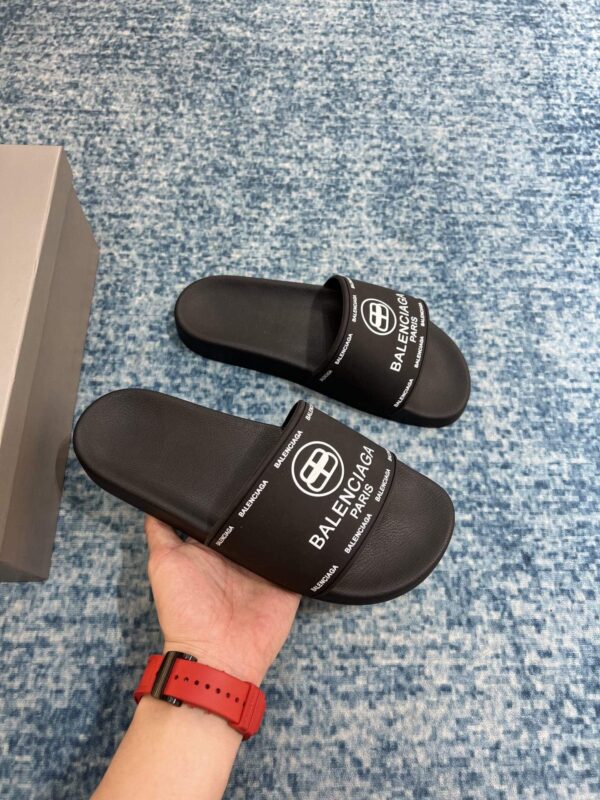 Balenciaga Pool Slide Sandal Black For Women