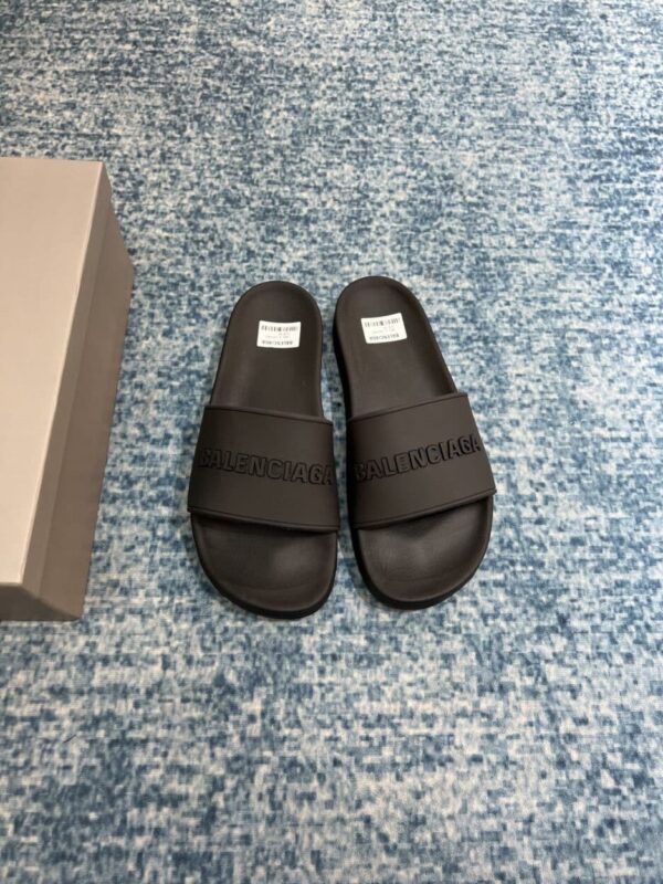 Balenciaga Pool Slide Sandal Black For Women
