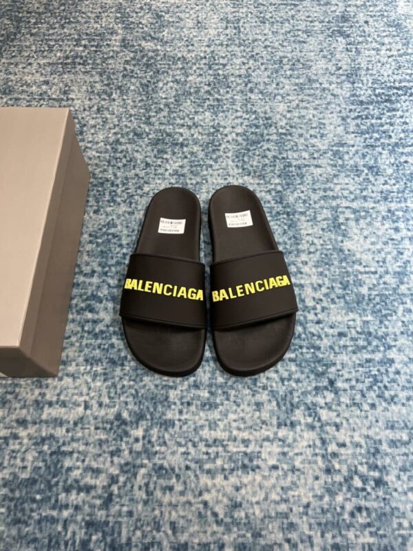 Balenciaga Pool Slide Sandal Black For Women