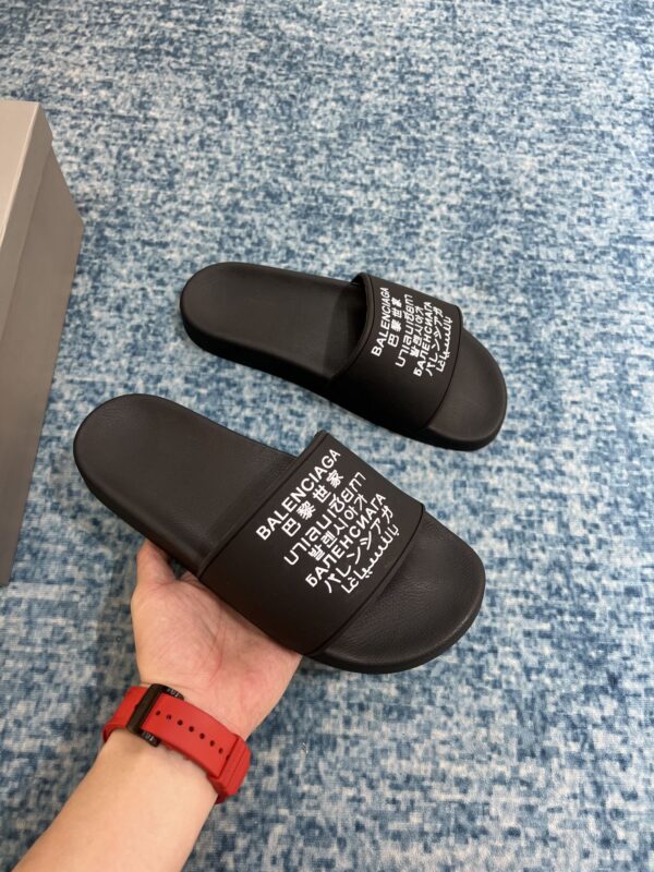 Balenciaga Pool Slide Sandal Black For Women