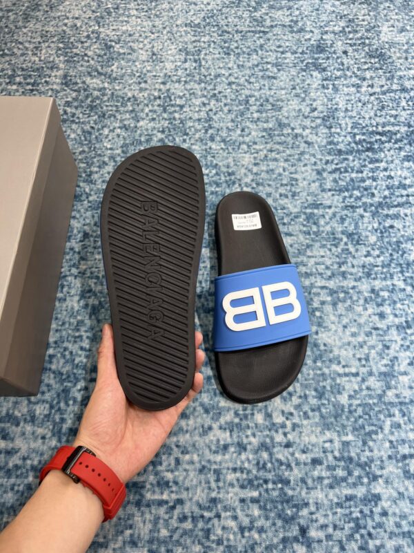 Balenciaga Pool Slide Sandal Blue For Women