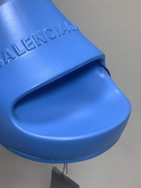 Balenciaga Pool Slide Sandal Blue For Women