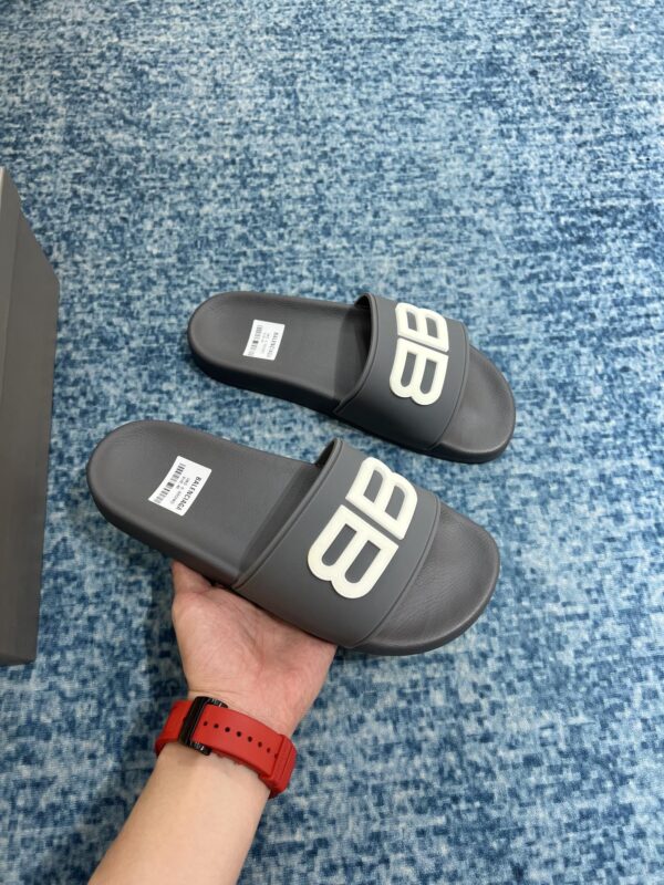 Balenciaga Pool Slide Sandal Grey For Women
