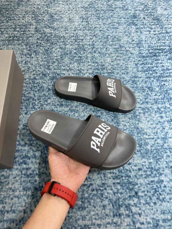 Balenciaga Pool Slide Sandal Grey For Women