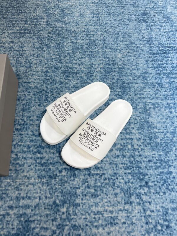 Balenciaga Pool Slide Sandal White For Women