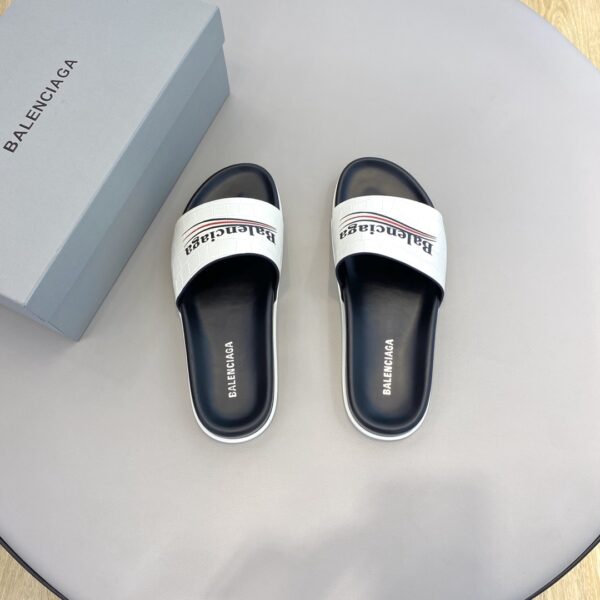 Balenciaga Pool Slide Sandal White For Women
