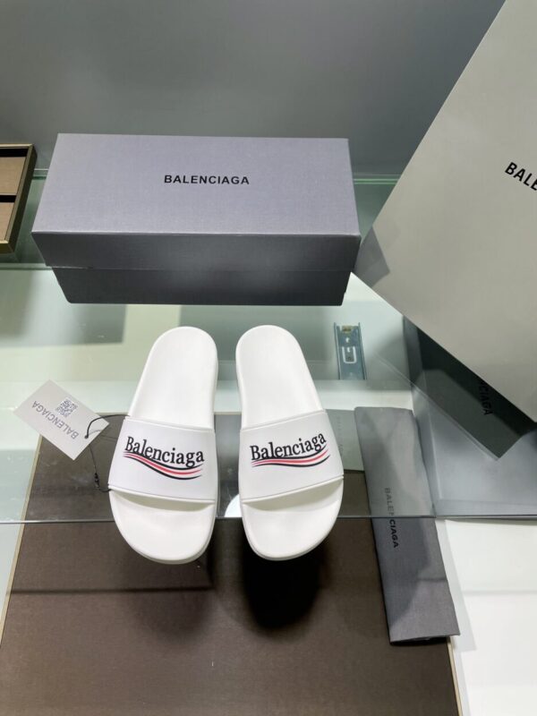 Balenciaga Pool Slide Sandal White For Women