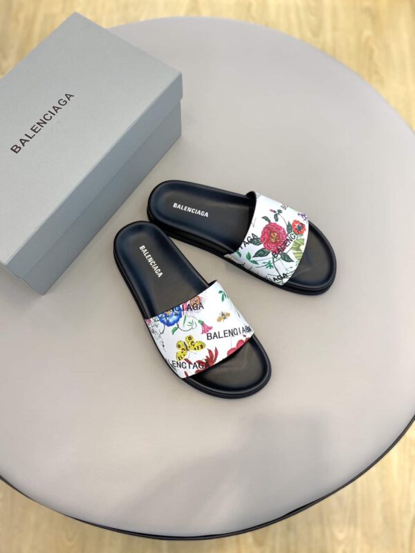 Balenciaga Pool Slide Sandal White For Women