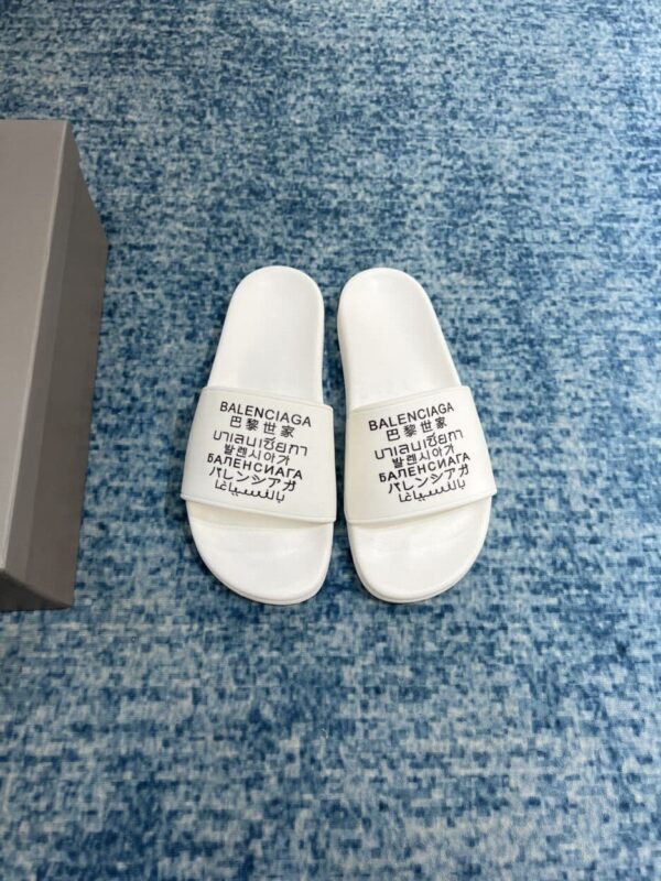 Balenciaga Pool Slide Sandal White For Women