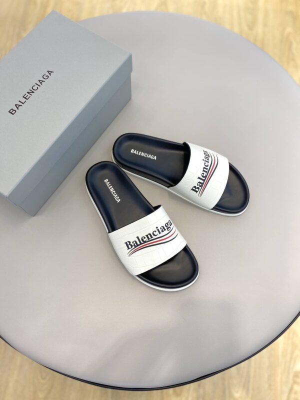 Balenciaga Pool Slide Sandal White For Women