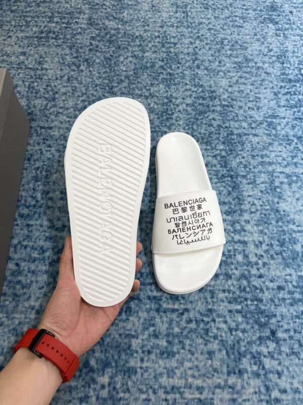 Balenciaga Pool Slide Sandal White For Women