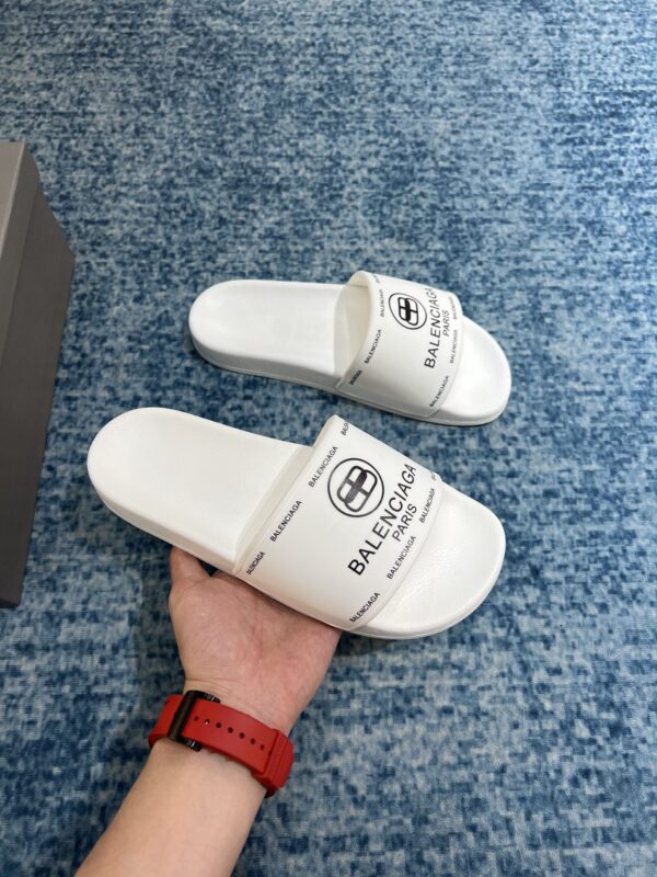 Balenciaga Pool Slide Sandal White For Women
