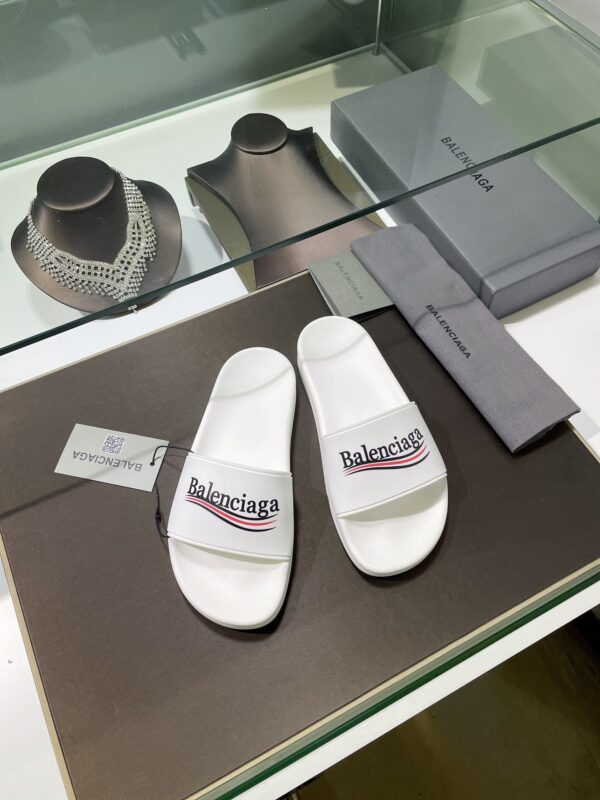 Balenciaga Pool Slide Sandal White For Women