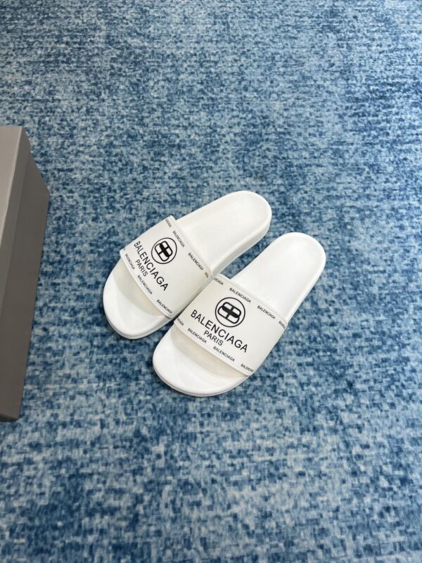 Balenciaga Pool Slide Sandal White For Women