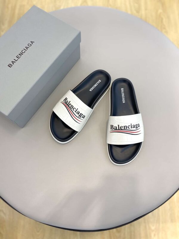 Balenciaga Pool Slide Sandal White For Women