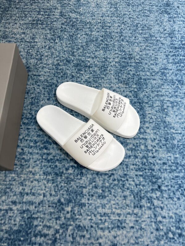 Balenciaga Pool Slide Sandal White For Women