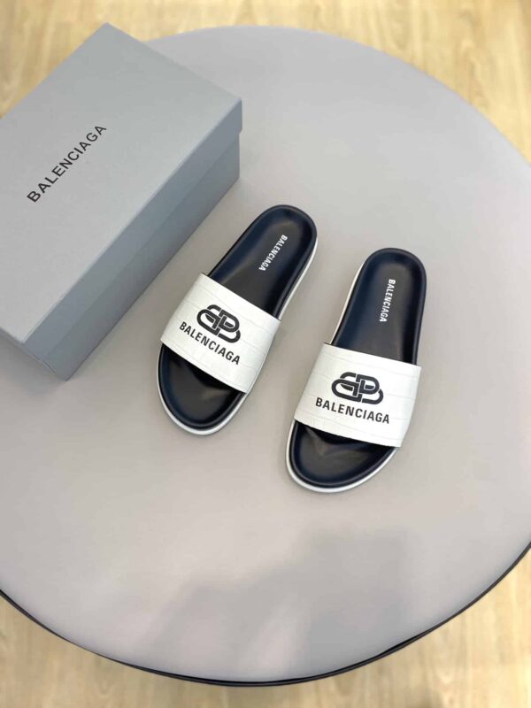 Balenciaga Pool Slide Sandal White For Women