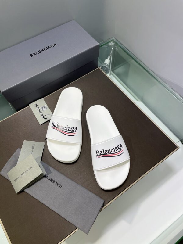 Balenciaga Pool Slide Sandal White For Women