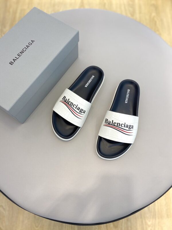 Balenciaga Pool Slide Sandal White For Women