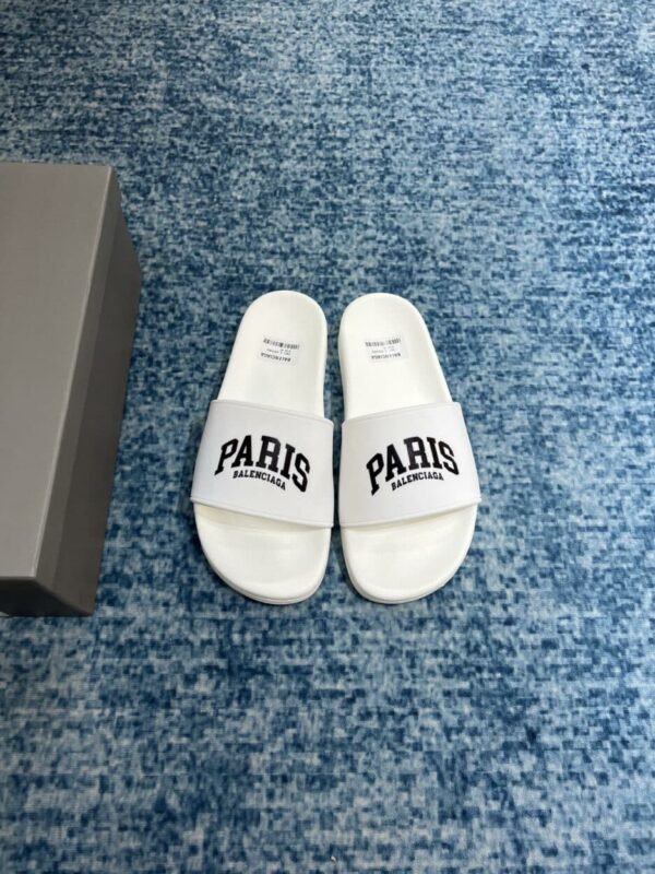 Balenciaga Pool Slide Sandal White For Women