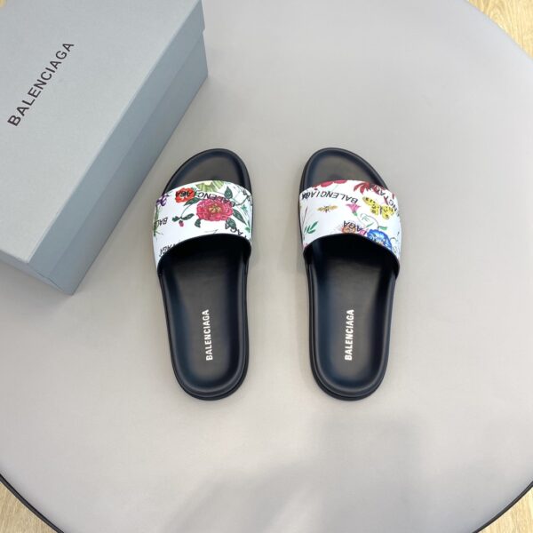 Balenciaga Pool Slide Sandal White For Women
