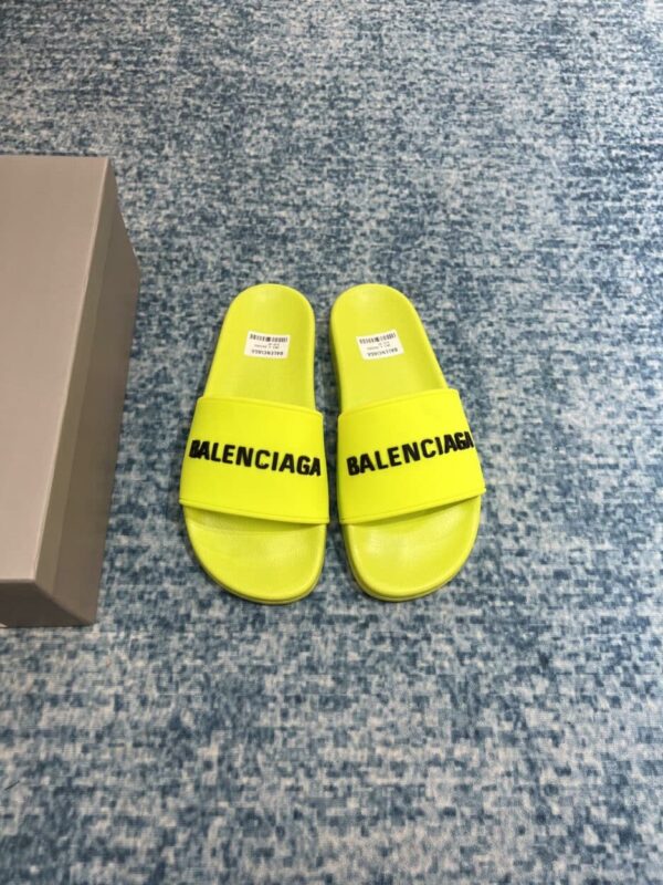 Balenciaga Pool Slide Sandal Yellow For Women