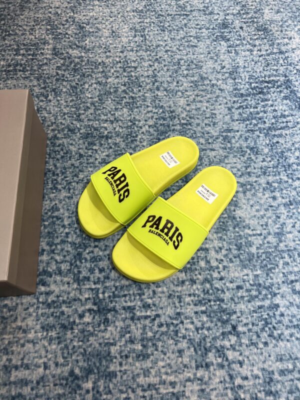 Balenciaga Pool Slide Sandal Yellow For Women