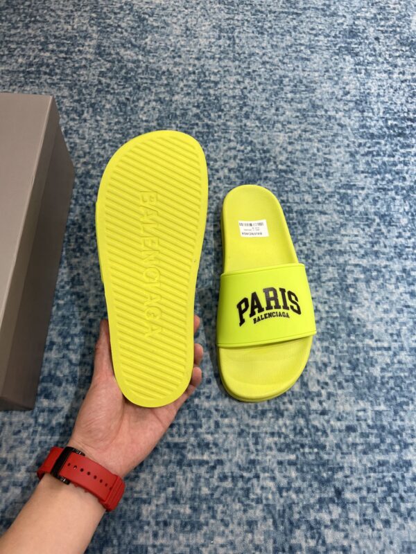 Balenciaga Pool Slide Sandal Yellow For Women