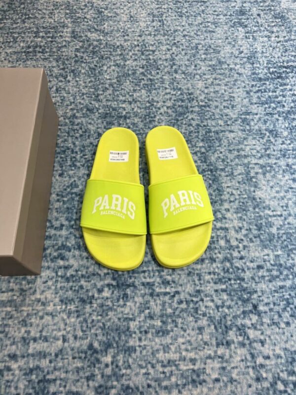 Balenciaga Pool Slide Sandal Yellow For Women