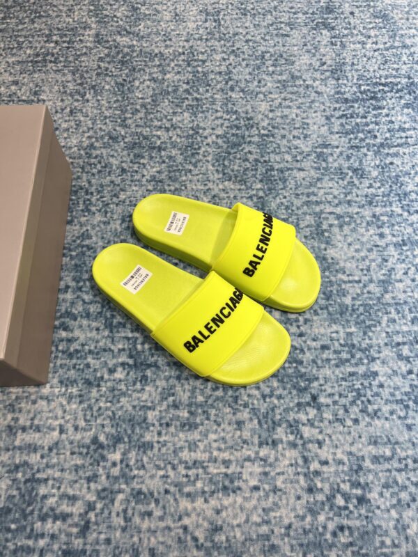 Balenciaga Pool Slide Sandal Yellow For Women