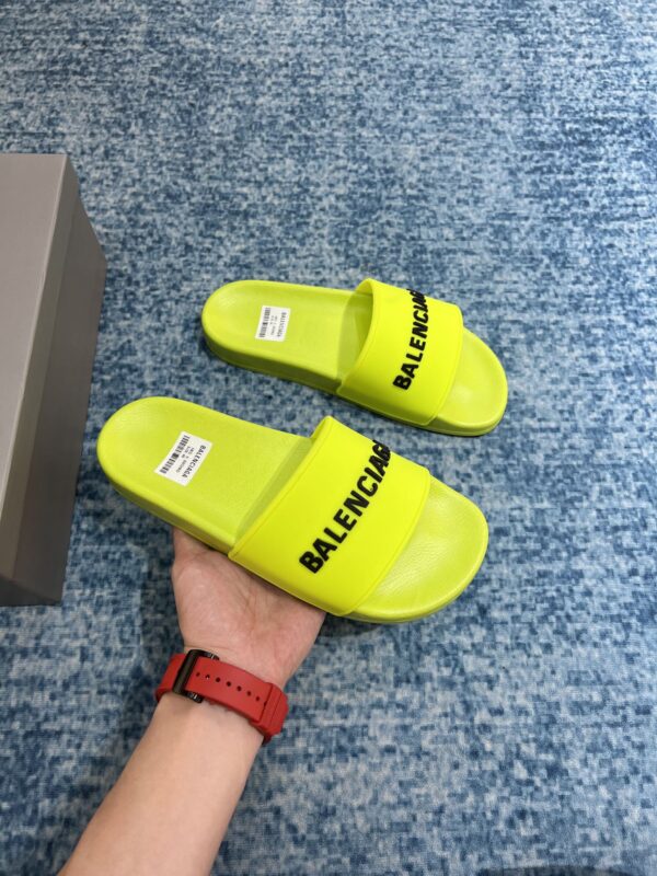 Balenciaga Pool Slide Sandal Yellow For Women