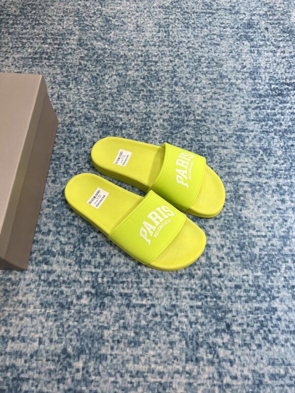 Balenciaga Pool Slide Sandal Yellow For Women