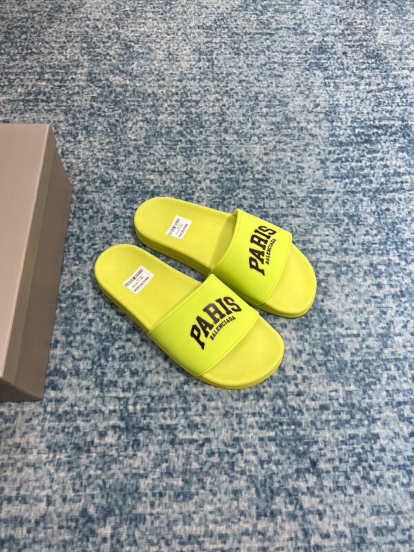 Balenciaga Pool Slide Sandal Yellow For Women