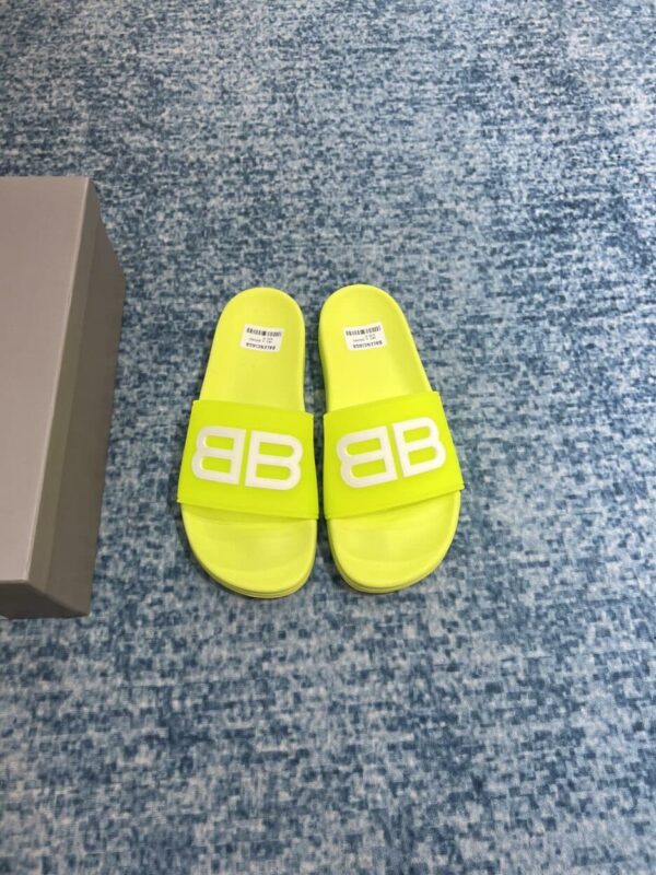 Balenciaga Pool Slide Sandal Yellow For Women
