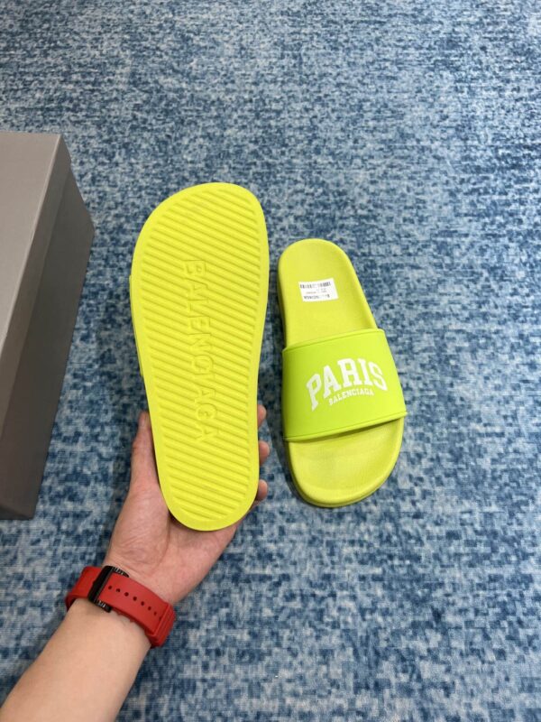 Balenciaga Pool Slide Sandal Yellow For Women