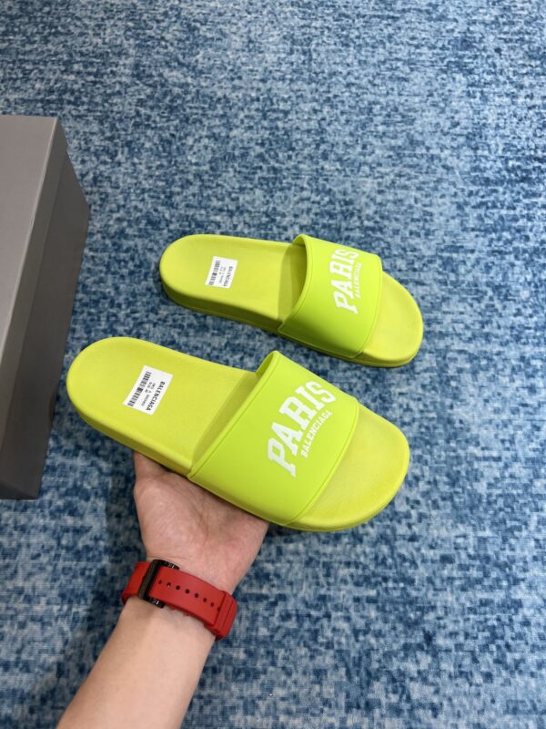 Balenciaga Pool Slide Sandal Yellow For Women