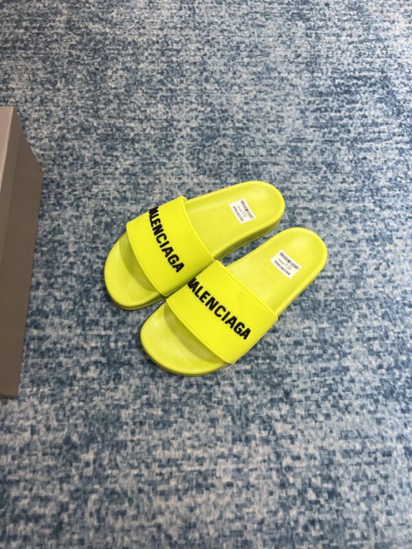 Balenciaga Pool Slide Sandal Yellow For Women