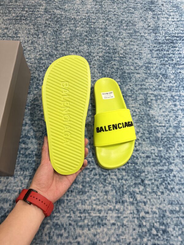 Balenciaga Pool Slide Sandal Yellow For Women