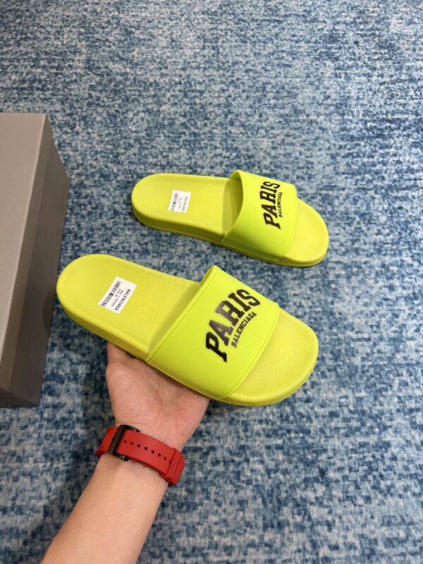 Balenciaga Pool Slide Sandal Yellow For Women