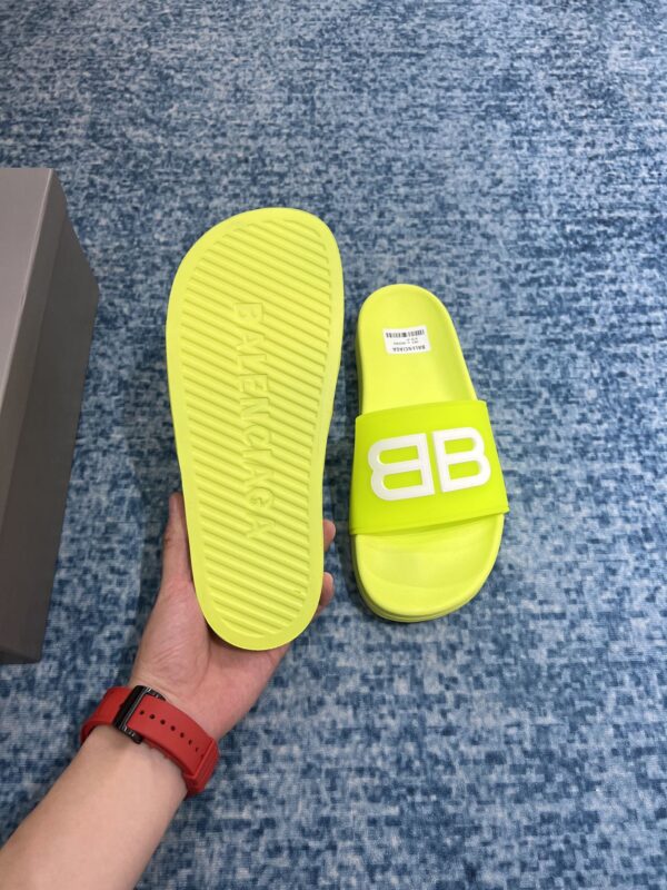 Balenciaga Pool Slide Sandal Yellow For Women
