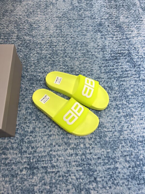 Balenciaga Pool Slide Sandal Yellow For Women
